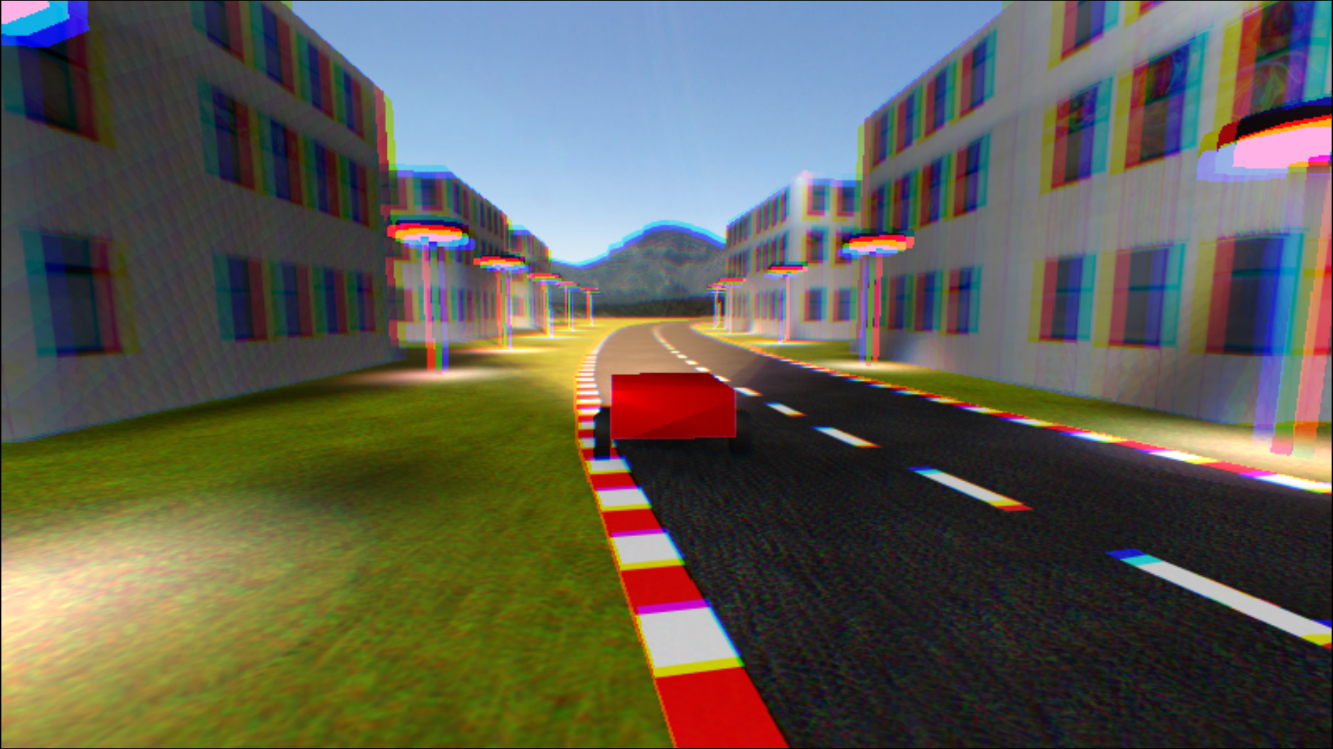 Screenshot of the test program for the engine