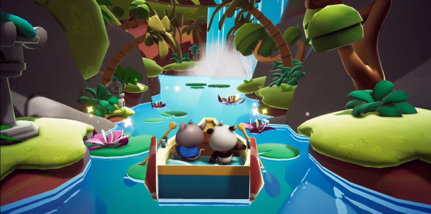 Sailing on a boat
