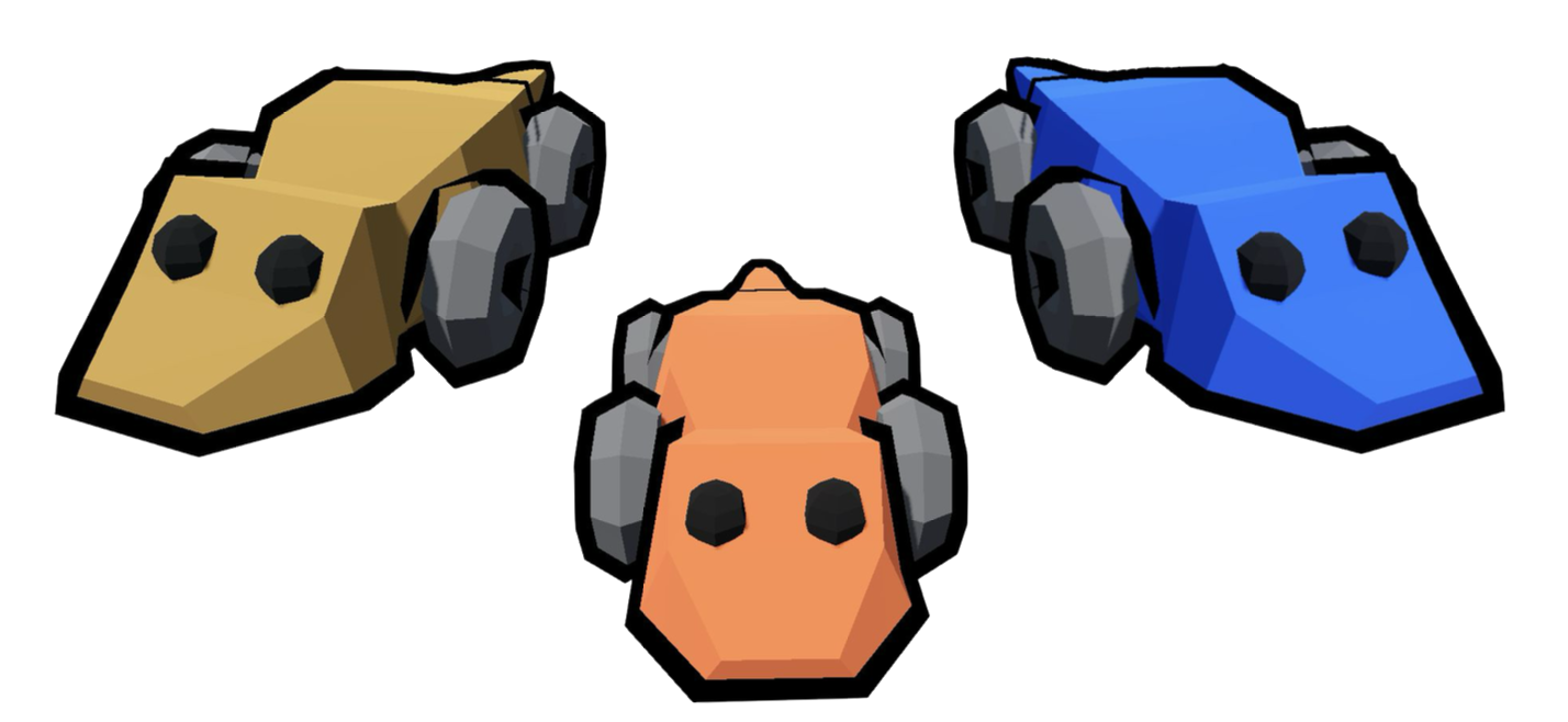 Banner of the project, showing three lizards of different colours